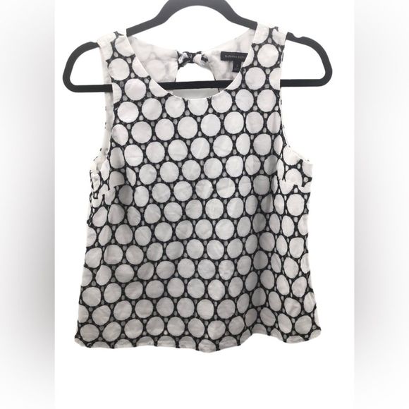 NWT BANANA REPUBLIC eyelet bow back tank top - Picture 1 of 6